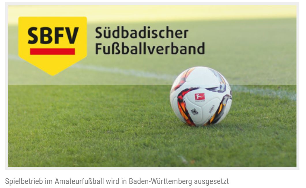 Spielbetrieb ausgesetzt